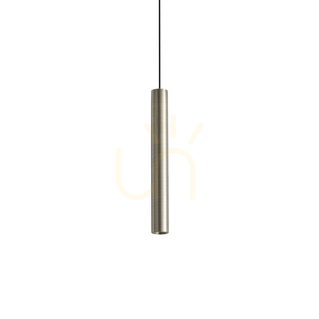 Kontrollera Pendellampa Ideallux LOOK mässing glas LED 3000K Ø6 cm 371108 Pendellampa Ideallux LOOK mässing glas LED 3000K Ø6 cm 371108