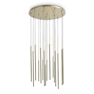 Pendellampa Ideallux LOOK mässing glas Ø70 cm LED 3000K 371153 0 Pendellampa Ideallux LOOK mässing glas Ø70 cm LED 3000K 371153 small 0