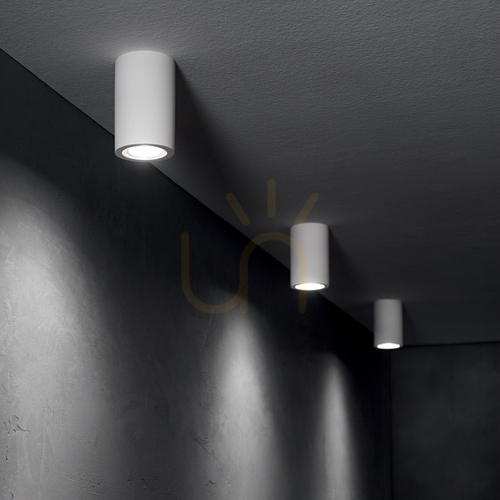 Kontrollera Pendellampa Ideallux LOOK 371436 GU10 gips/aluminium Ø7x40 cm