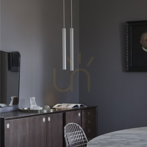 Kontrollera Pendellampa Ideallux LOOK svart GU10 Ø4 cm 352268
