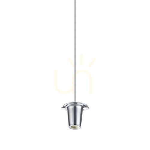 Kontrollera Pendellampa Ideallux MAPA silver Ø10 cm 368269