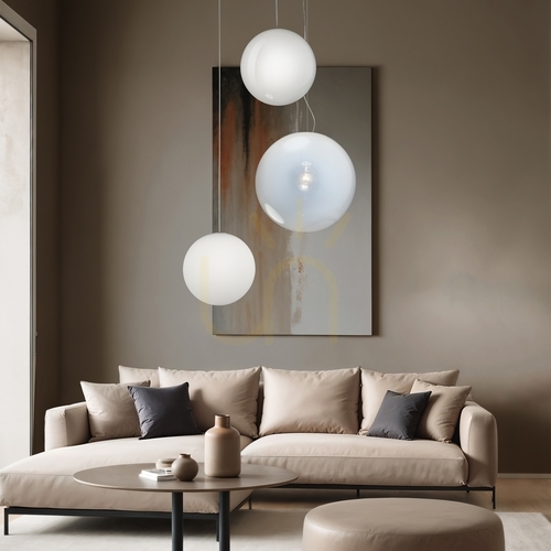 Kontrollera Takpendel Ideallux MAPA silver 368238 Ø2,9 cm
