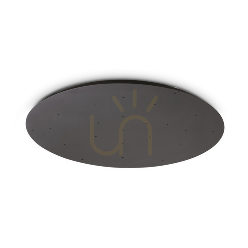 Kontrollera Takkåpa Ideallux MAPA 371948 svart aluminium Ø105 cm