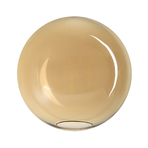 Kontrollera Glaskupa Ideallux MAPA 369686 bärnstensfärgad Ø50 cm