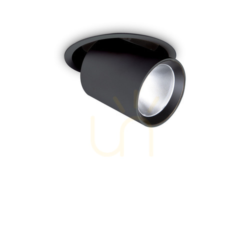 Kontrollera Infälld takarmatur Ideallux NOVA svart 15,4 cm 3000K 364438