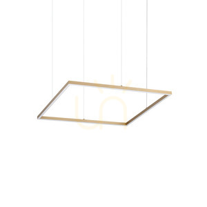 Pendellampa Ideallux Oracle Slim mässing Ø70 cm LED 3000K 370484 small 0