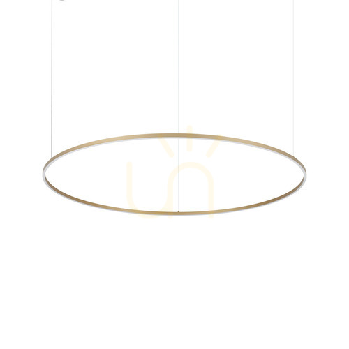Kontrollera Pendellampa Ideallux Oracle Slim mässing Ø150 cm LED 3000K 370569