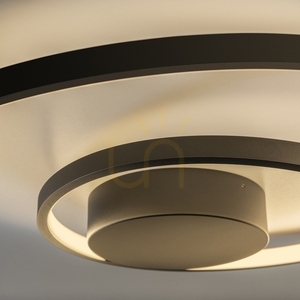Plafond Ideallux OZ 365060 mässing Ø80 cm LED 52W 3000K small 2