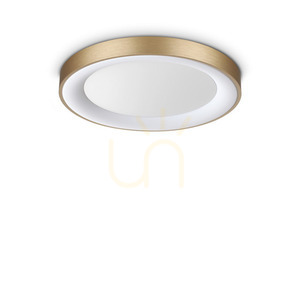 Plafond Ideallux Planet mässing Ø50 cm LED 25W 370637 small 0