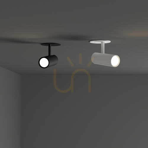 Kontrollera Infälld takarmatur Ideallux PLAY vit LED 13W 4000K Ø6 cm 370880