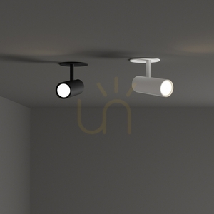 Infälld takarmatur Ideallux PLAY svart 6 cm 4000K 370866 1 Infälld takarmatur Ideallux PLAY svart 6 cm 4000K 370866 small 1