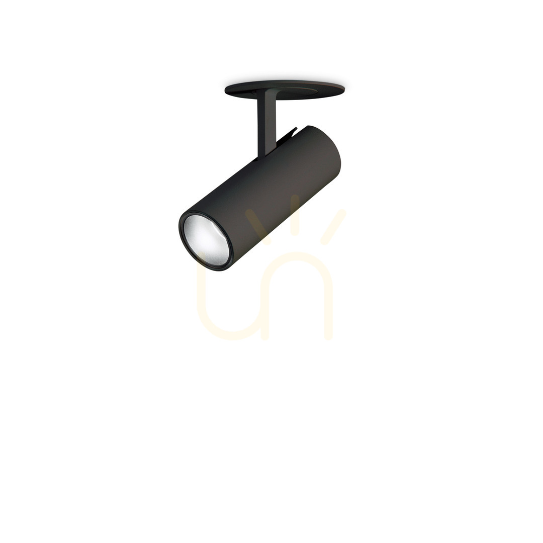 Kontrollera Infälld takarmatur Ideallux PLAY svart 6 cm 4000K 370866 Infälld takarmatur Ideallux PLAY svart 6 cm 4000K 370866