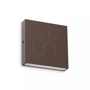Utomhus vägglampa Ideallux POST-IT brun LED 3W IP65 8 cm 335896 small 1
