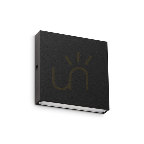 Kontrollera Vägglampa utomhus Ideallux POST-IT svart metall IP65 Ø8 cm 335919