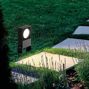 Utomhuslampa stående Ideallux SIRIO brons IP65 Ø10 cm 369884 small 1
