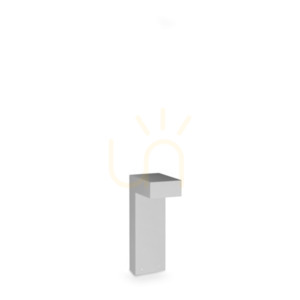 Utomhuslampa stolpe Ideallux Sirio grå IP65 Ø10x30 cm 369891 small 0