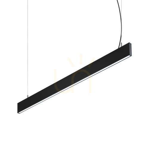 Kontrollera Strömskenebelysning Ideallux STEEL svart LED 4000K Ø120 cm 369020