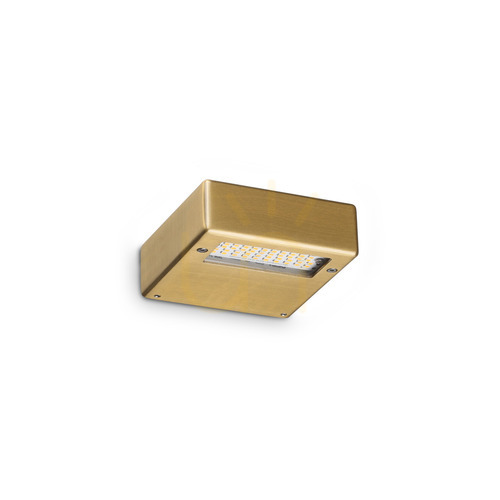 Kontrollera Vägglampa Ideallux TAB 354552 mässing LED 24W Ø10 cm
