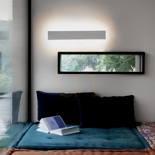 Kontrollera Vägglampa Ideallux ZIG ZAG 369457 svart metall LED 53 cm 4000K