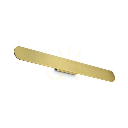 Kontrollera Vägglampa Ideallux ZIG ZAG 369570 mässing LED 76 cm 3000K
