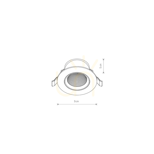 Kontrollera Downlight EGINA LED 5W 10548 Nowodvorski