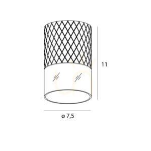 Plafond Max Light Fusion svart C0275 small 0