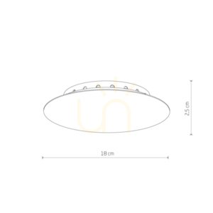 CAMELEON CANOPY A MINI takkopp borstat guld Ø18 cm Nowodvorski 12061 small 1
