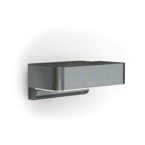Kontrollera Steinel L Bluetooth Bluetooth insektsvänlig 1800K 428lm downlight antracit fasadlampa med rörelse- och skymningssensor