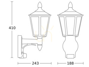 Fasadlampa med rörelse- och skymningssensor Steinel L 16 S PIR max.20W w Led E27 IP44 IK03 230V vit/plast 5 Fasadlampa med rörelse- och skymningssensor Steinel L 16 S PIR max.20W w Led E27 IP44 IK03 230V vit/plast small 5