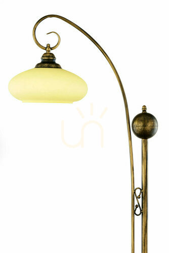 Kontrollera JUPITER BOLERO 395 golvlampa E27, svart med guldpatina