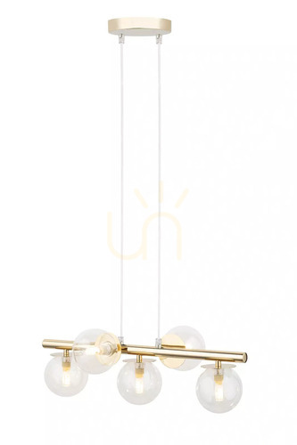 Kontrollera Pendant light AVOLA Sigma 5 guld/transparent 40799