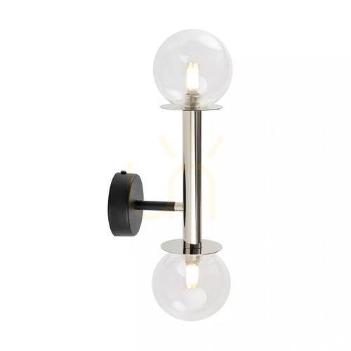Kontrollera Vägglampa Sigma DAISY 2 svart silver glas G9 SKU 40756