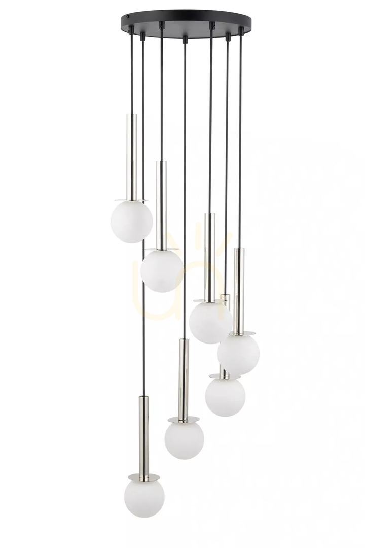 Kontrollera Pendellampa Sigma DAISY 7 svart/vit 35 cm 40766 Pendellampa Sigma DAISY 7 svart/vit 35 cm 40766