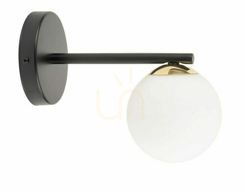 Kontrollera Vägglampa Sigma Piano svart mässing glas G9 33662
