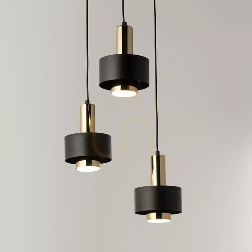 Kontrollera Pendellampa Sigma RIF LUX 3 svart/guld GX53 40721