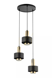 Pendellampa Sigma RIF LUX 3 svart/guld GX53 40721 small 0