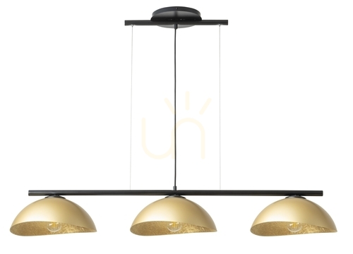 Kontrollera Taklampa Sigma Solar 3 svart/guld E27 120 cm 40582