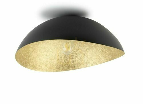 Kontrollera Plafond Sigma Solaris svart/guld 1xE27 48 cm 40598