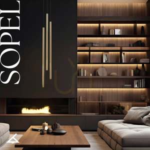 Pendellampa Sigma Sopel Lux 3 svart/guld 40748 small 3