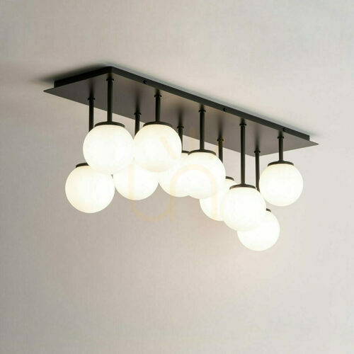 Kontrollera Plafond Sigma Tulia 10-armad svart/vit G9 33493