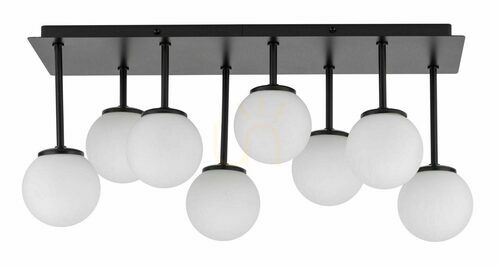 Kontrollera Plafond Sigma Tulia 8 svart vit 56 cm G9 33497