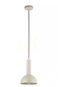 Pendellampa Sigma VITRUM grå beige 19 cm E27 40804 small 0