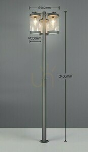 Trio CUSTYRA Ljusstolpe DL342404160 small 2