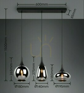 Trio VESTARI taklampa DL332317000. small 1