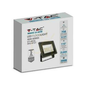 V-TAC LED-strålkastare 10W SMD F-klass svart VT-4914-B 4000K 750lm. small 3