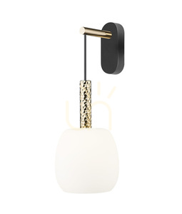 CALVO vägglampa W0076-01Q-P7AA Svart 1xG9 small 0
