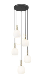CALVO P0076-05G-P7AA Taklampa svart 5xG9. small 0