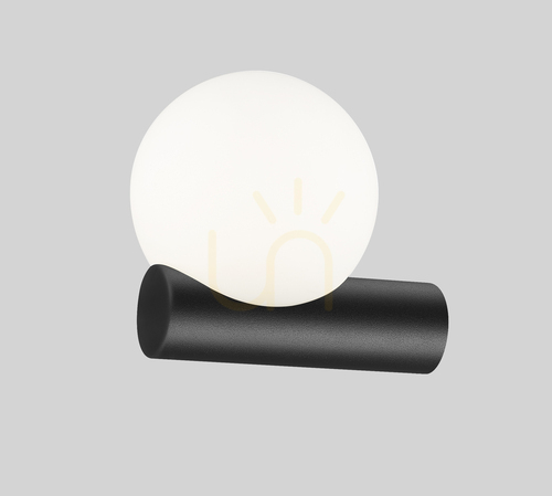 Kontrollera Zuma Line FORES vägglampa W0574-01E-P7AA, mattsvart, 1×G9