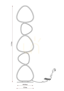 HURON Golvlampa 2023519F-BE Beige 1xLED. 1 HURON Golvlampa 2023519F-BE Beige 1xLED. small 1