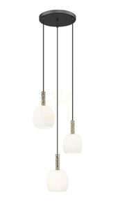 CALVO P0076-03A-P7AA Taklampa svart 3xG9. small 0